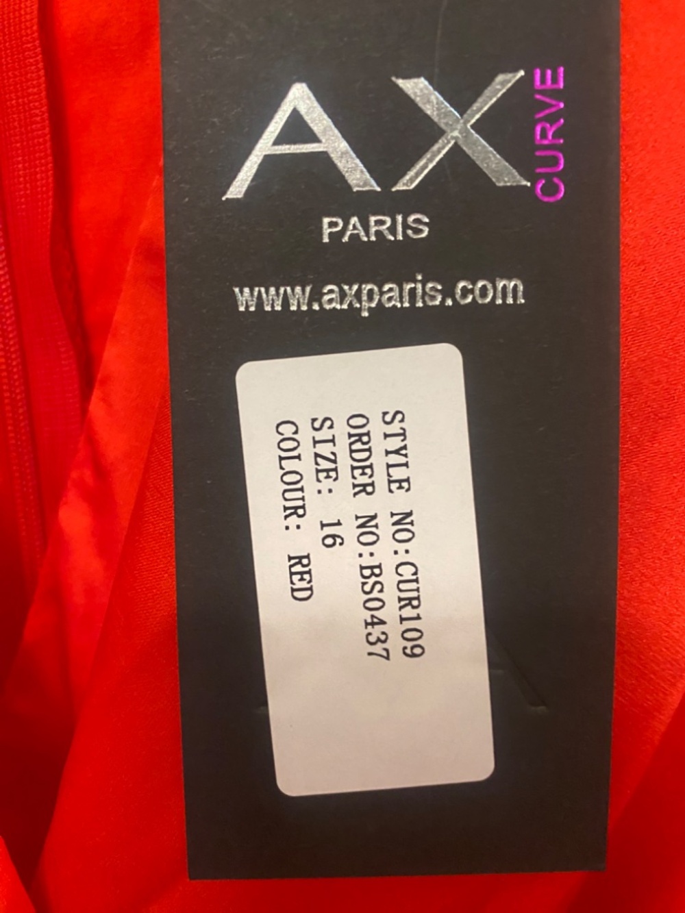 NWT Armani exchange wrap front red dress - Picture 8 of 12
